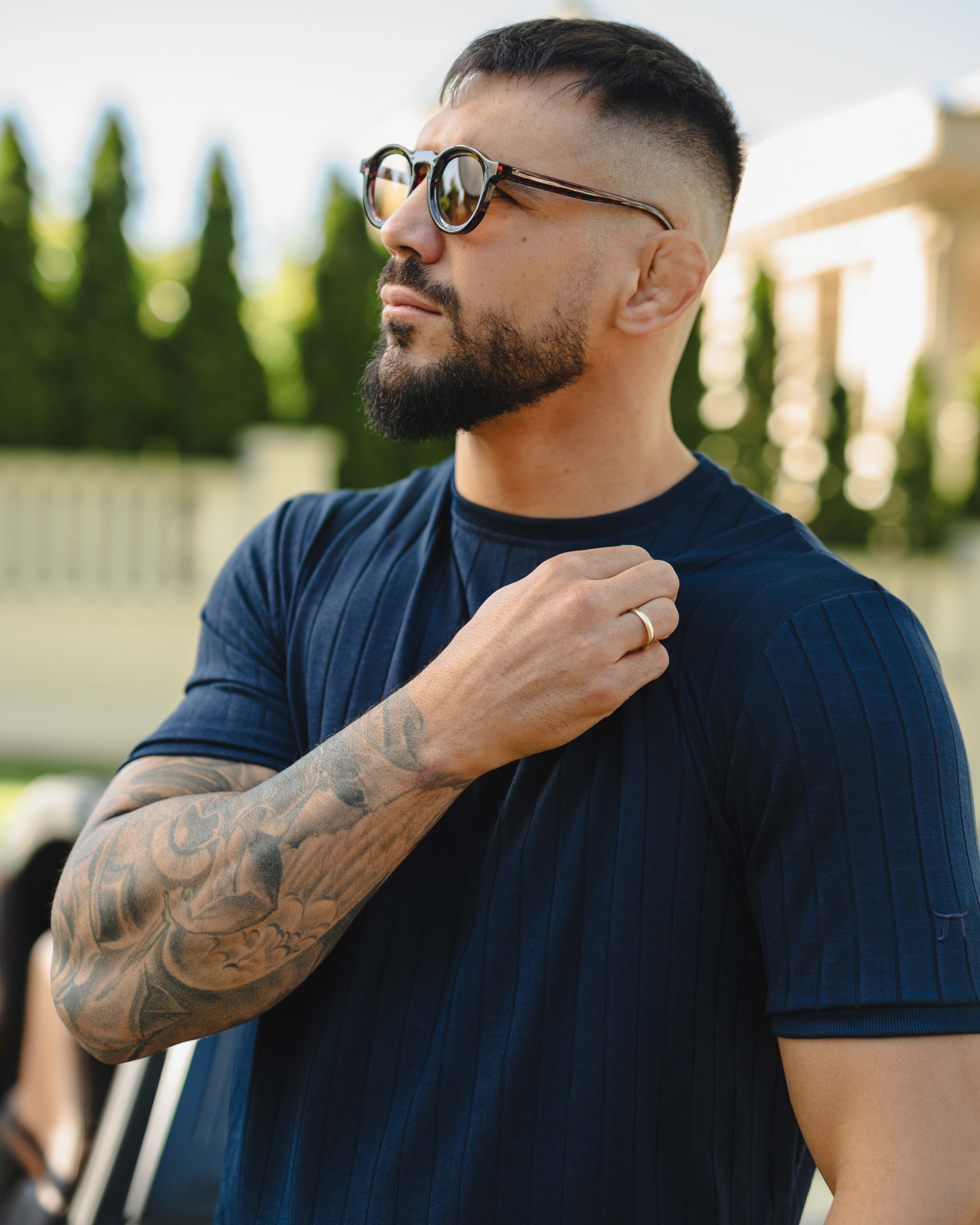 LAZARE™ AZUR LINES T-SHIRT - OCEAN NIGHT