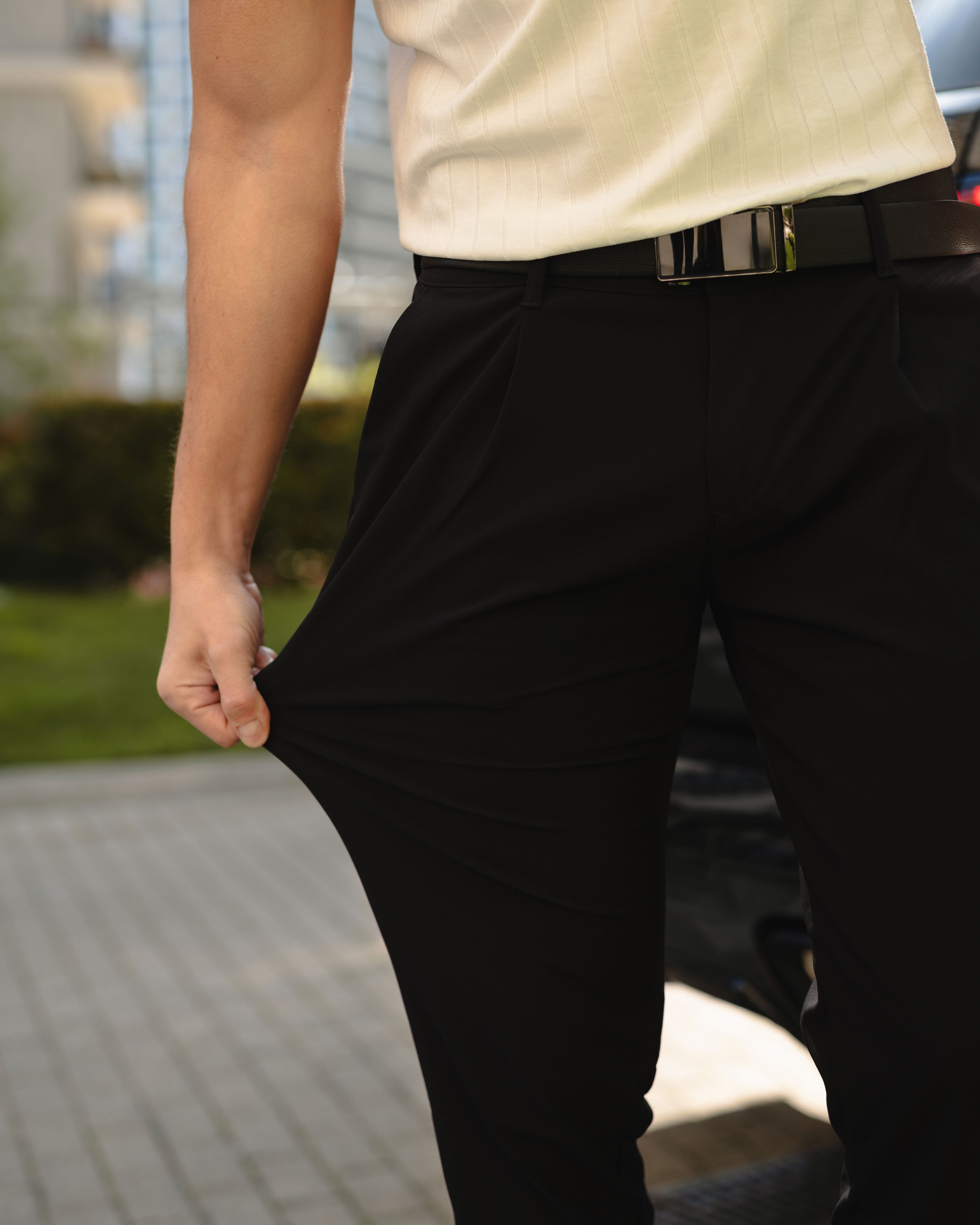 LAZARE™ BELGIAN STRETCH PANTS - BLACK