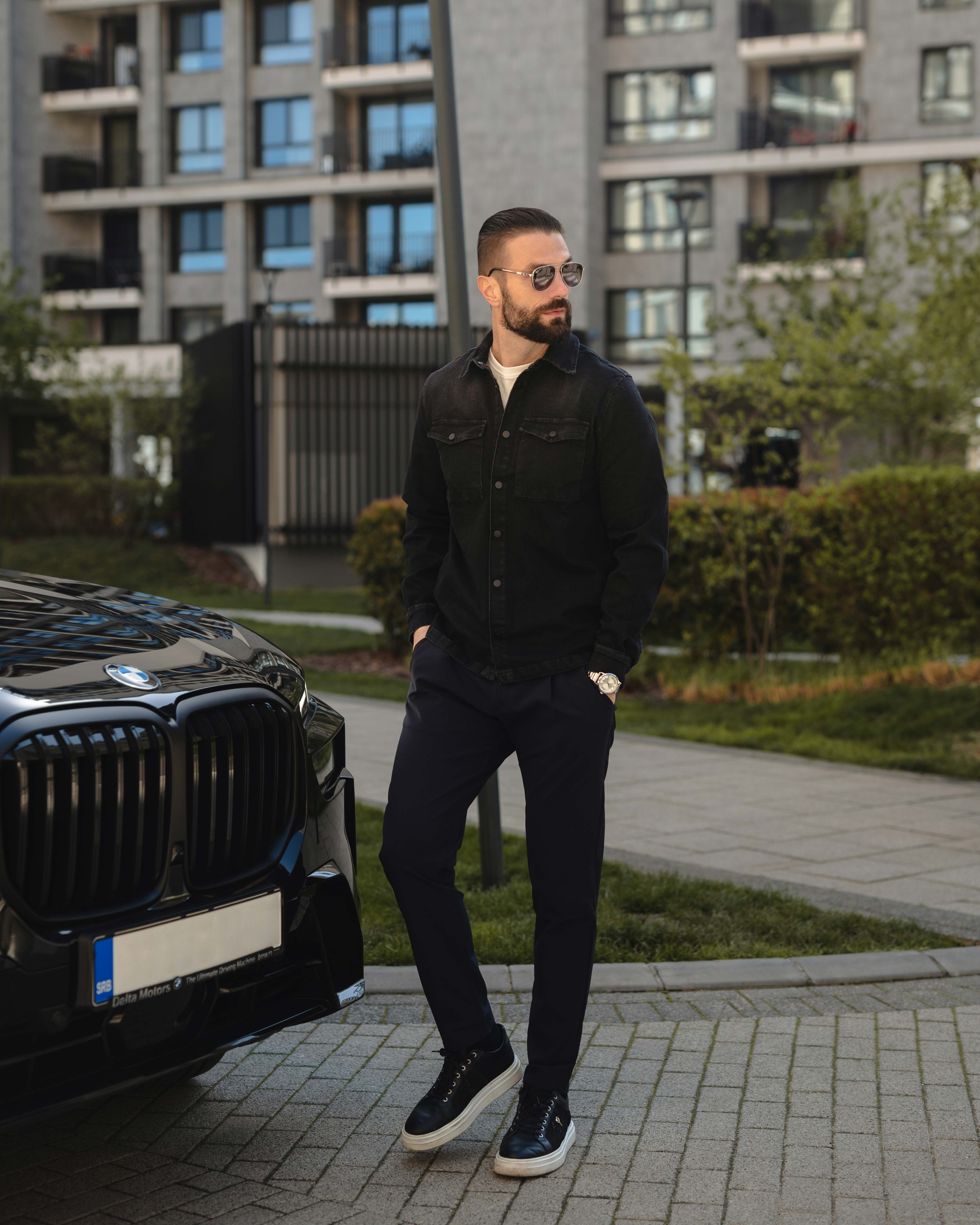 LAZARE™ TEXAS OVERSHIRT - MAT BLACK