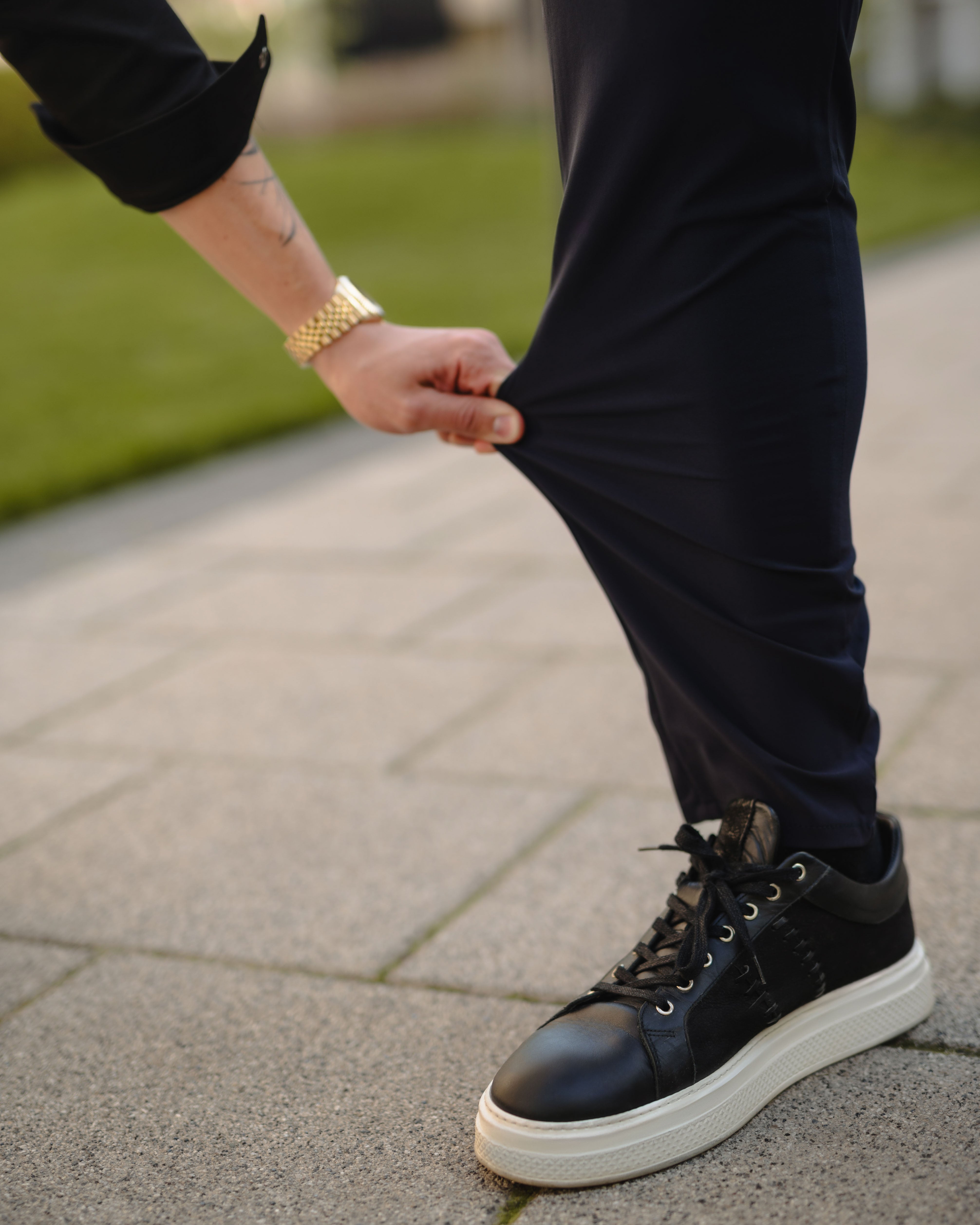 LAZARE™ BELGIAN STRETCH PANTS - OCEAN NIGHT BLUE