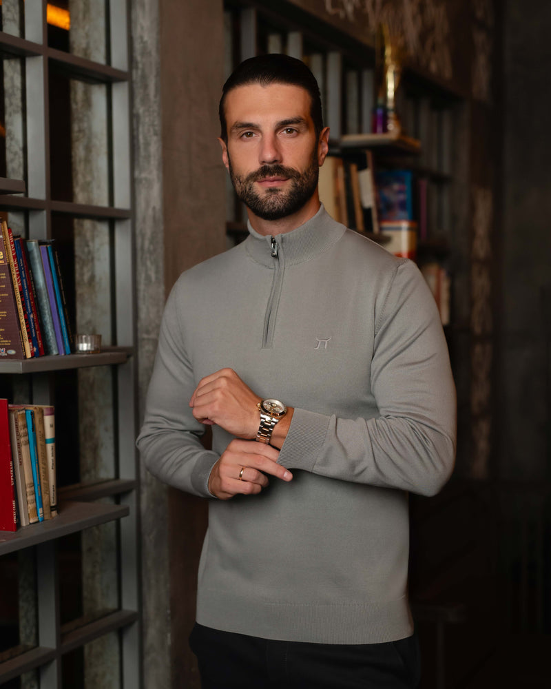 LAZARE™ CLASSIC HALF ZIP - METAL GREY