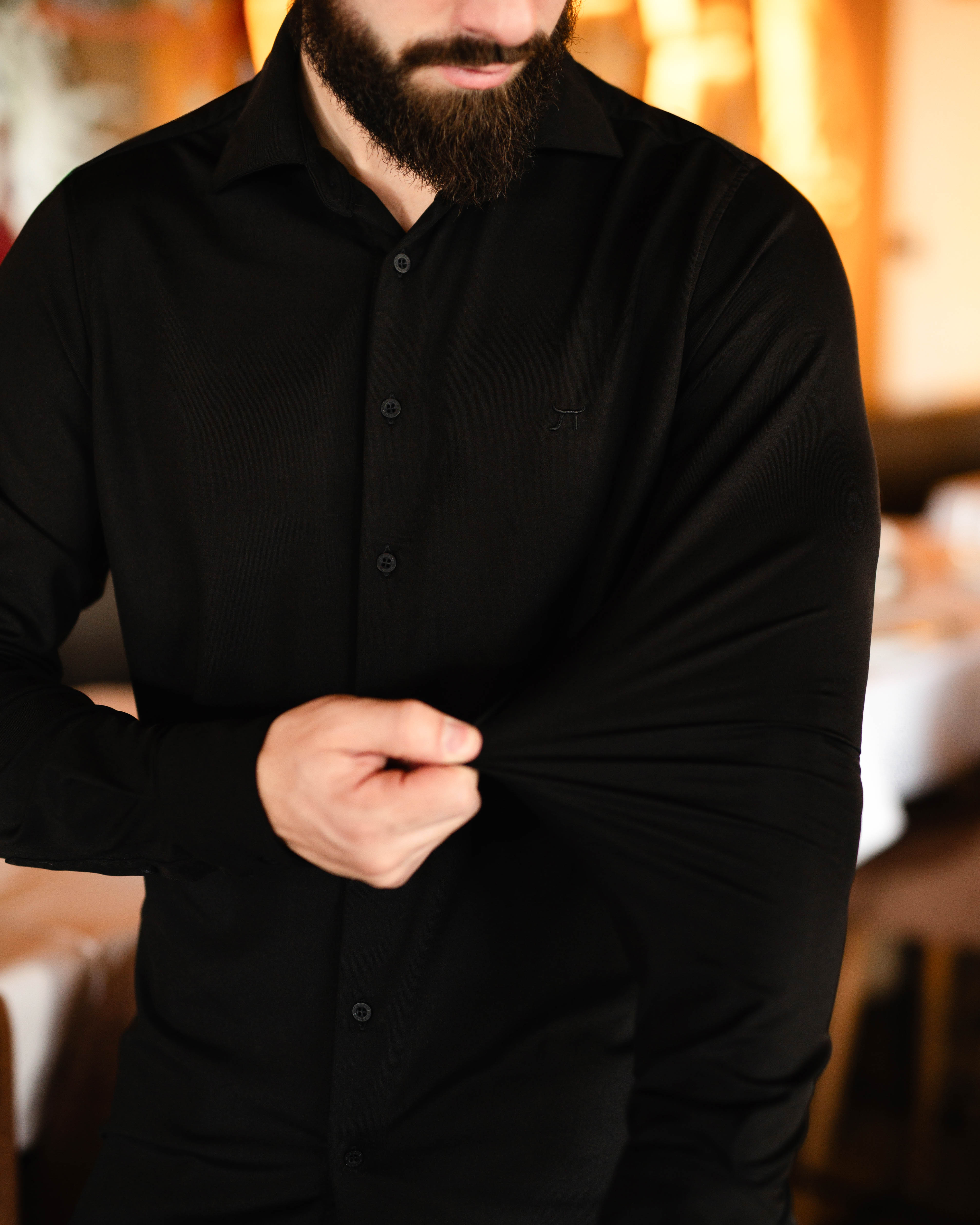 LAZARE™ ULTRAFLEX KOŠULJA - BLACK SATIN