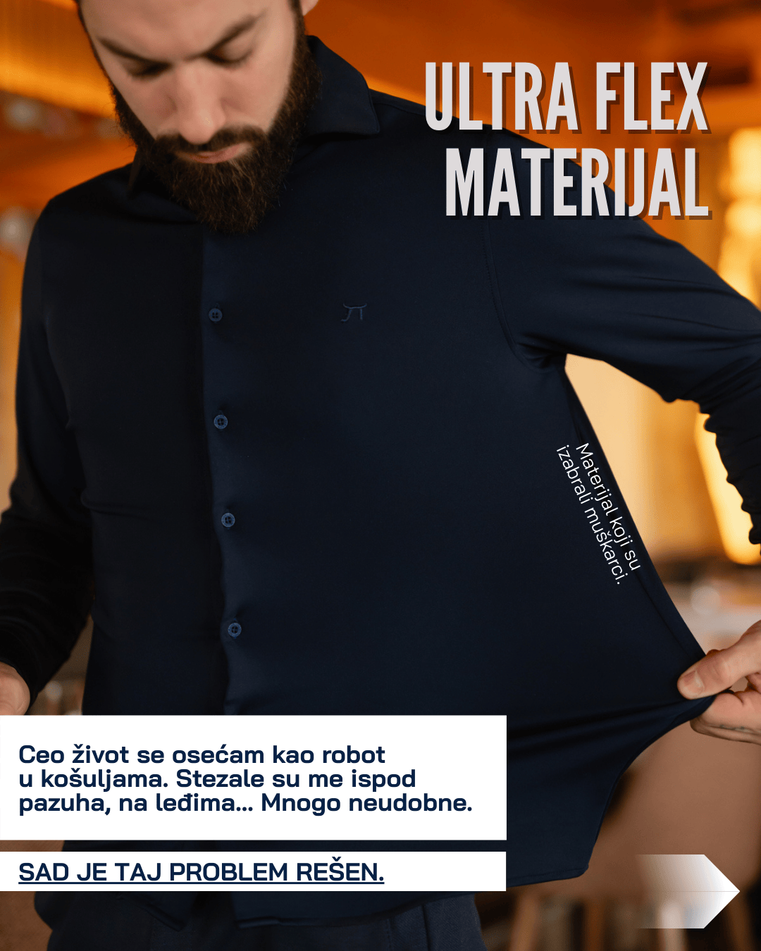 LAZARE™ ULTRAFLEX KOŠULJA - OCEAN NIGHT