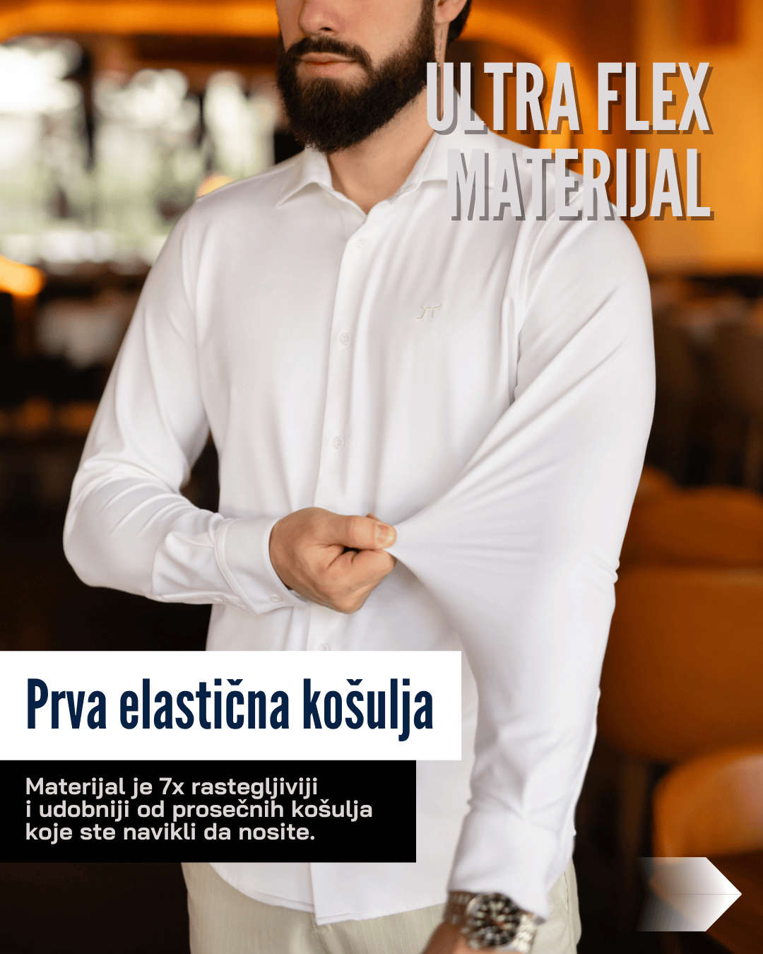 LAZARE™ ULTRAFLEX KOŠULJA - WHITE