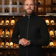 LAZARE™ MILANO ZIP KNIT - BLACK