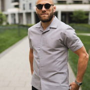 LAZARE™ SUMMER COTTON SHIRT - GREY