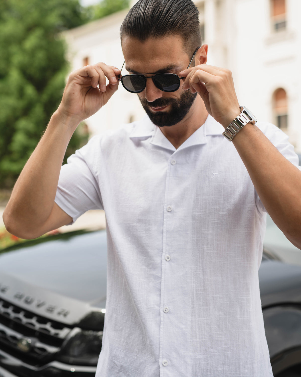 LAZARE™ SUMMER COTTON SHIRT - WHITE