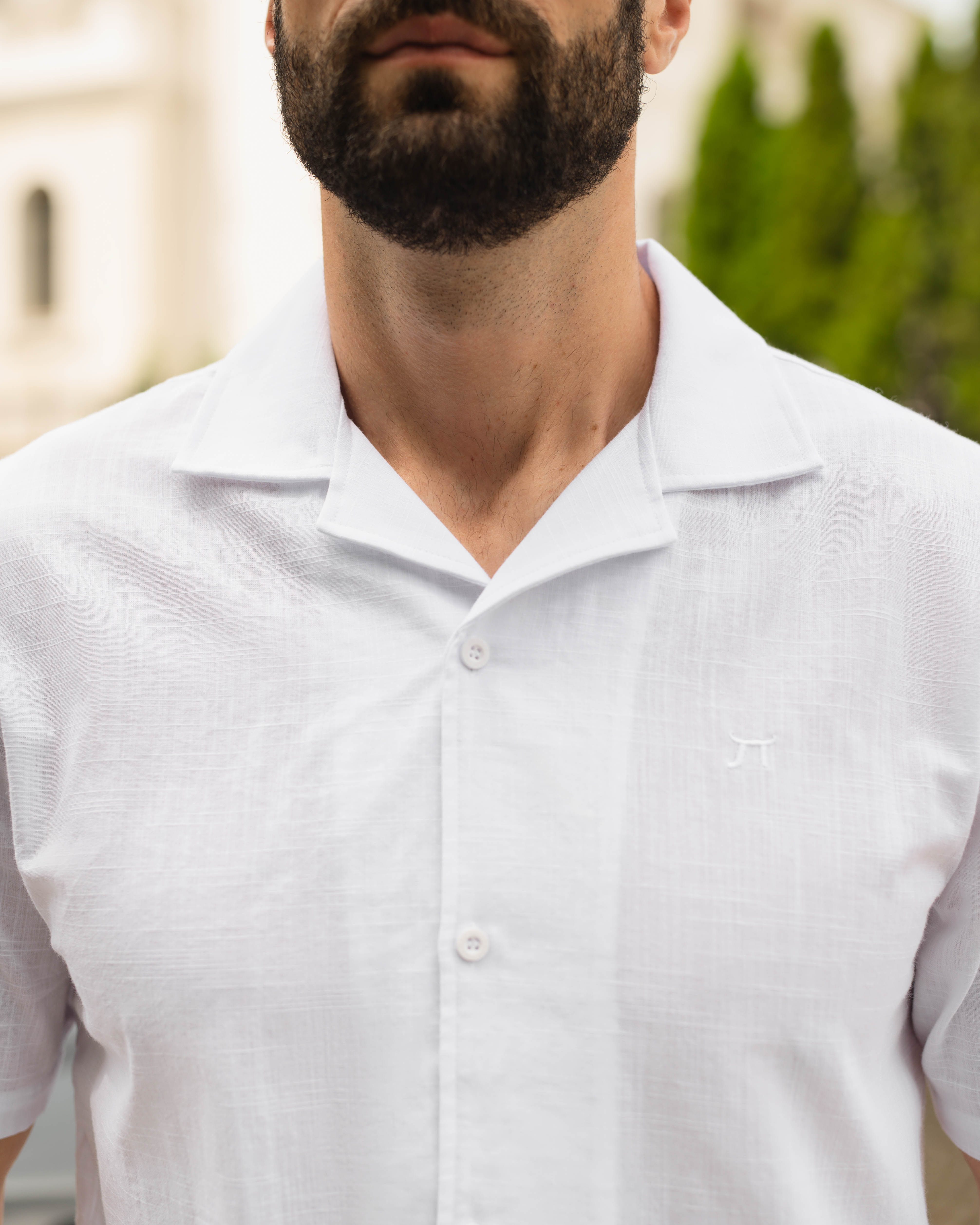 LAZARE™ SUMMER COTTON SHIRT - WHITE