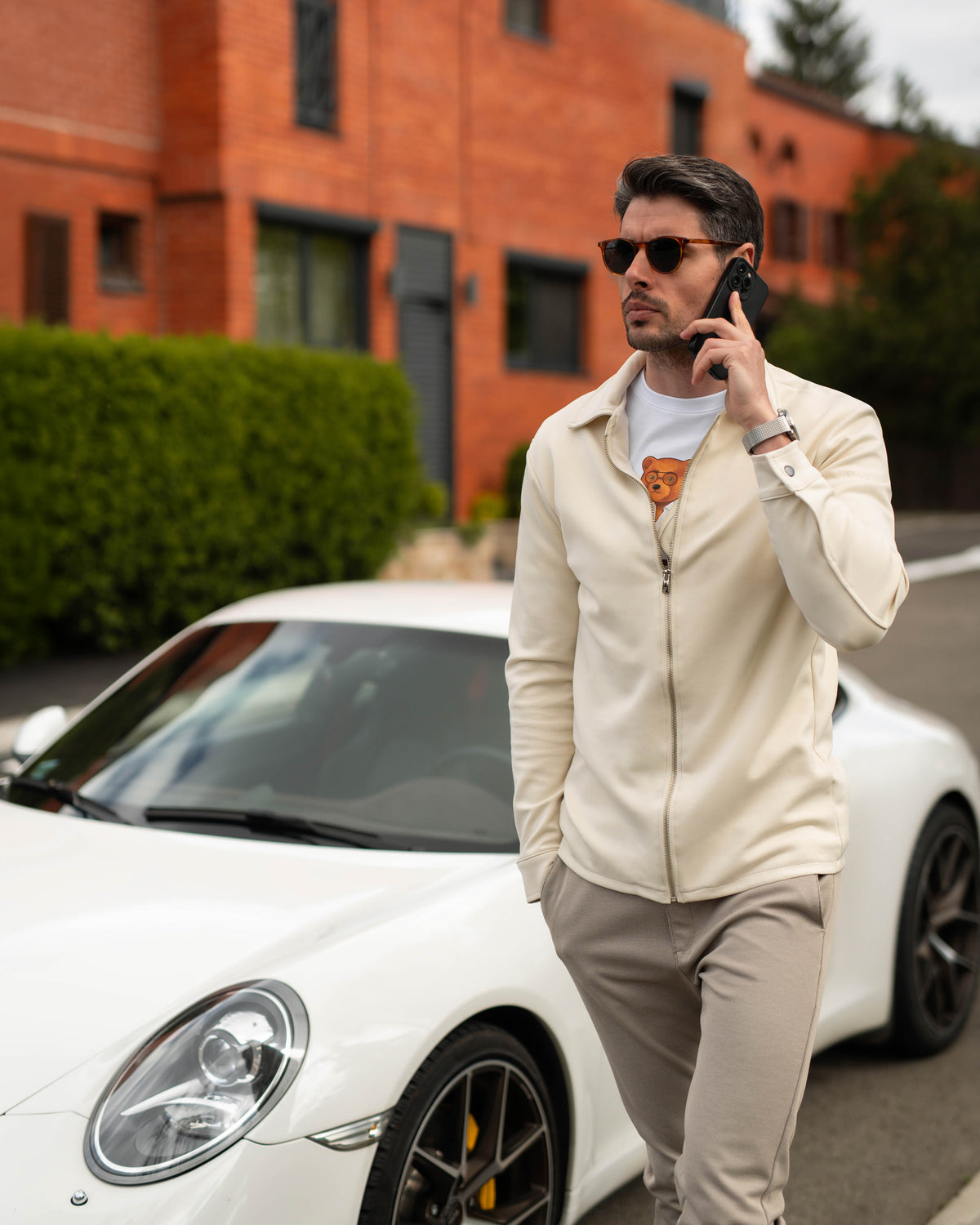 LAZARE™ EXECUTIVE FIT PANTS - BEIGE-GREY