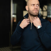 LAZARE™ RICHMOOD QUARTER-ZIP - MIDNIGHT BLUE