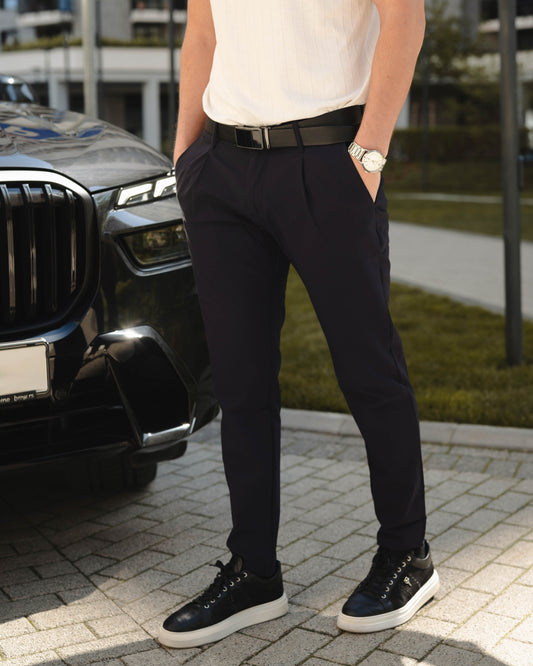 LAZARE™ BELGIAN STRETCH PANTS - OCEAN NIGHT BLUE