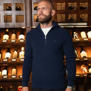 LAZARE™ CAMBRIDGE QUARTER-ZIP KNIT - OCEAN NIGHT