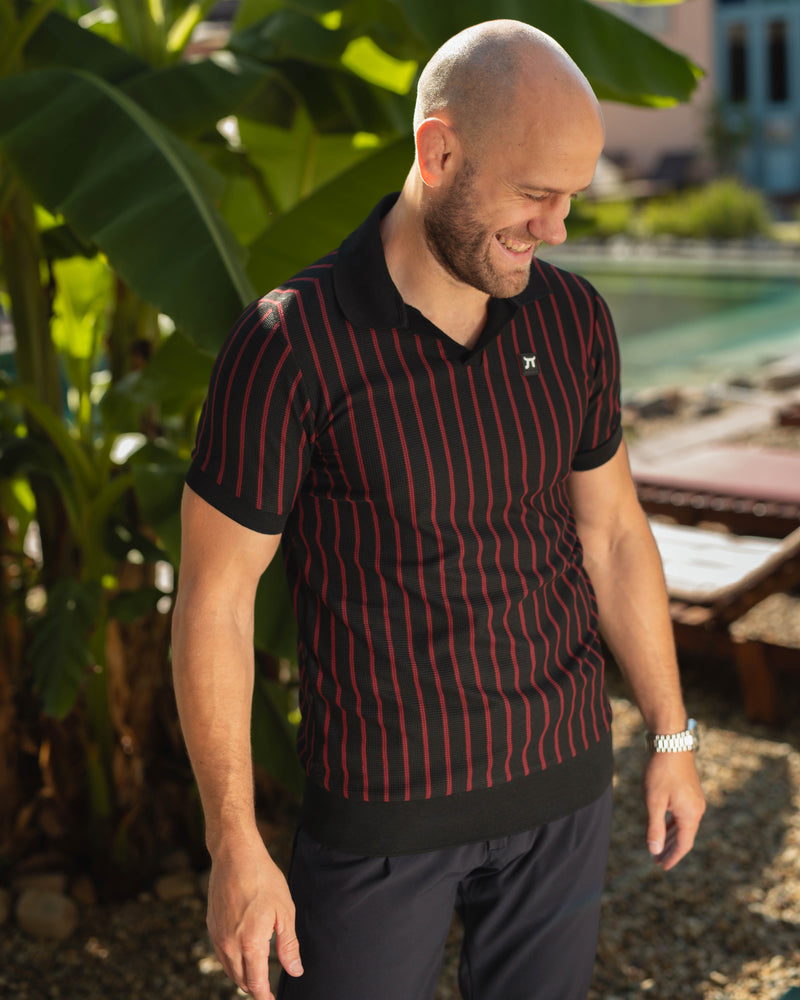LAZARE™ CAPTAIN POLO - BURGUNDY