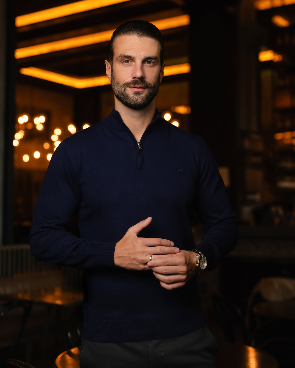 LAZARE™ CLASSIC HALF ZIP - OCEAN NIGHT