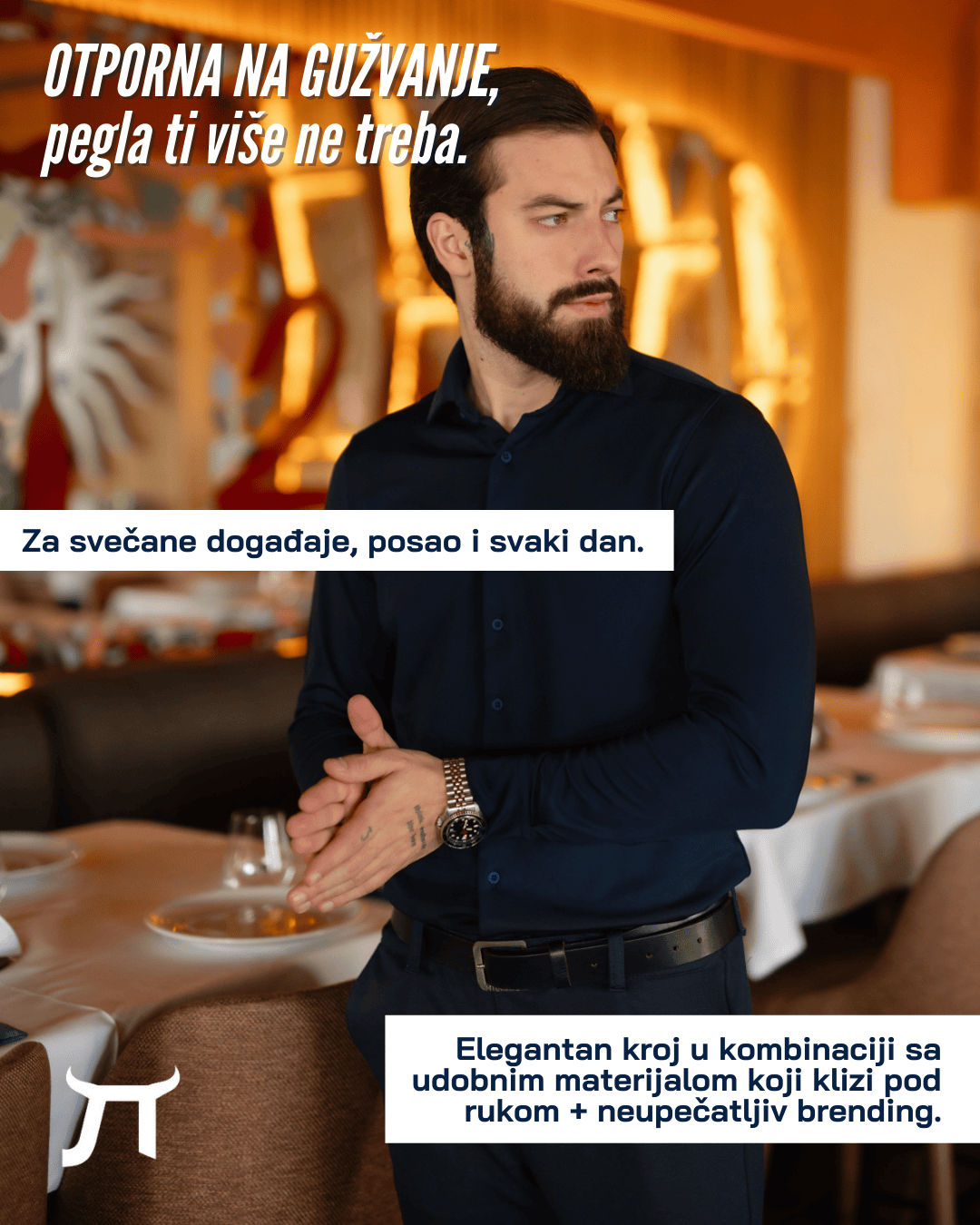 LAZARE™ ULTRAFLEX KOŠULJA - OCEAN NIGHT