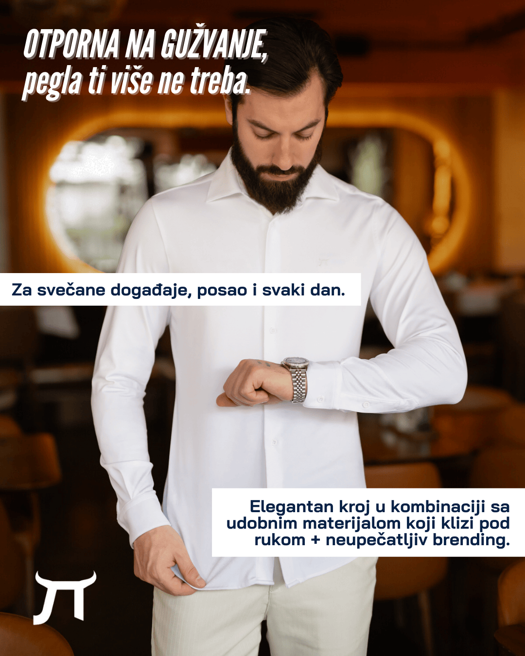 LAZARE™ ULTRAFLEX KOŠULJA - WHITE