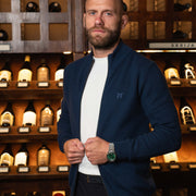 LAZARE™ MILANO ZIP KNIT - NAVY