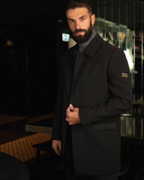 LAZARE™ REGENT COAT - BLACK