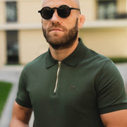 LAZARE™ RIVIERA ZIP POLO - TACTICAL GREEN