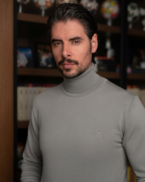 LAZARE™ CLASSIC ROLLNECK - METAL GREY