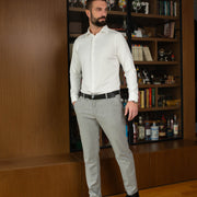 LAZARE™ CHESS GRID PANTS - CLASSIC GREY