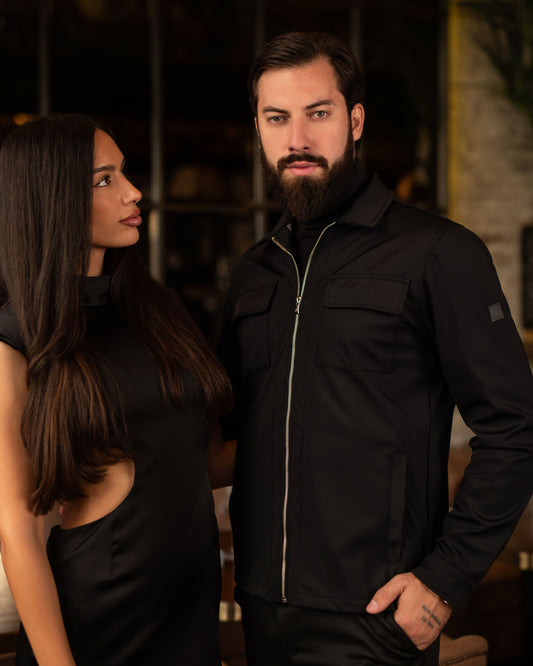 LAZARE™ COMANDANTE JACKET - DARK BLACK