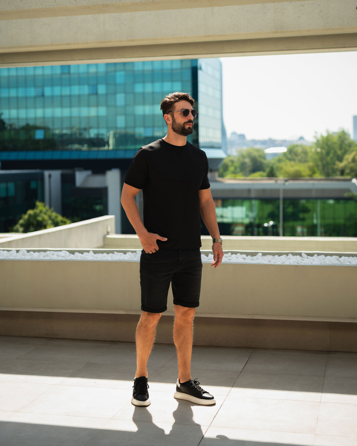 LAZARE™ CLASSIC BERMUDE - MAT BLACK